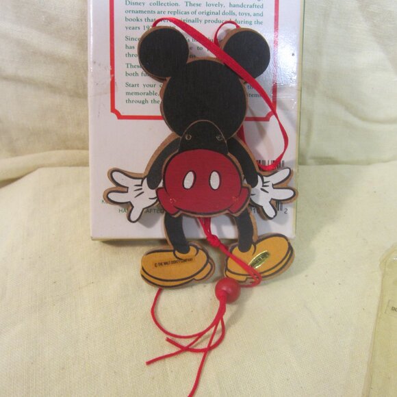 VTG K ADLER ORNAMENT, VTG DISNEY A VISIT TO YESTERYEAR, JUMPING JACK MICKEY - Picture 4 of 6